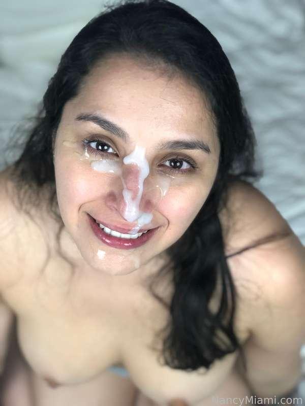 Facial or Swallow 🤔 #fyp #nancymiami #pov #blowjob #cum #cumslut #cumshot #nsfw #facial #bg #bj