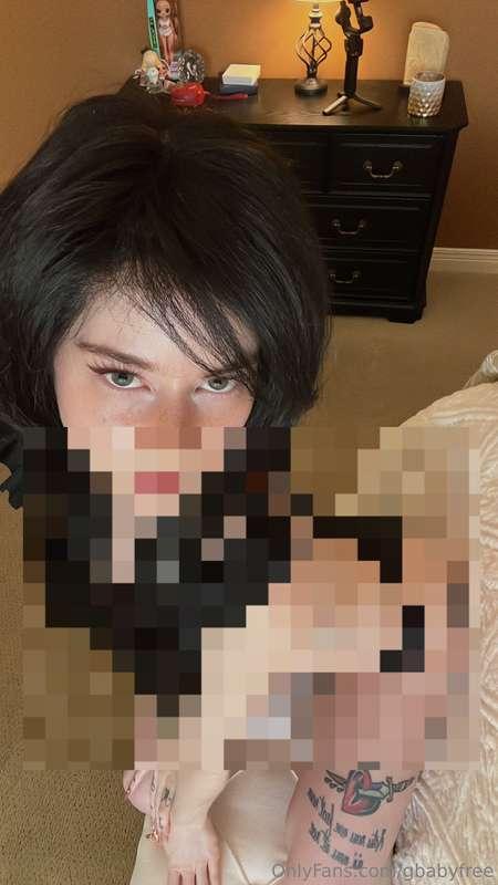 Scene girl swimsuit photoset with vid clip taking my top off..
