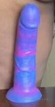 Tested out my new toy and it's sooo big it stretched me out ..