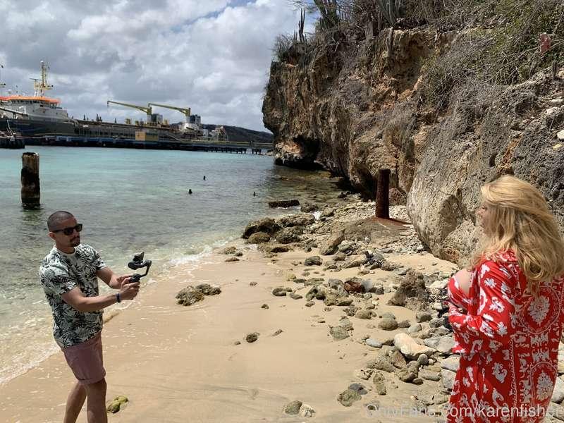 Some BTS pics from my photo shoot in the Caribbean