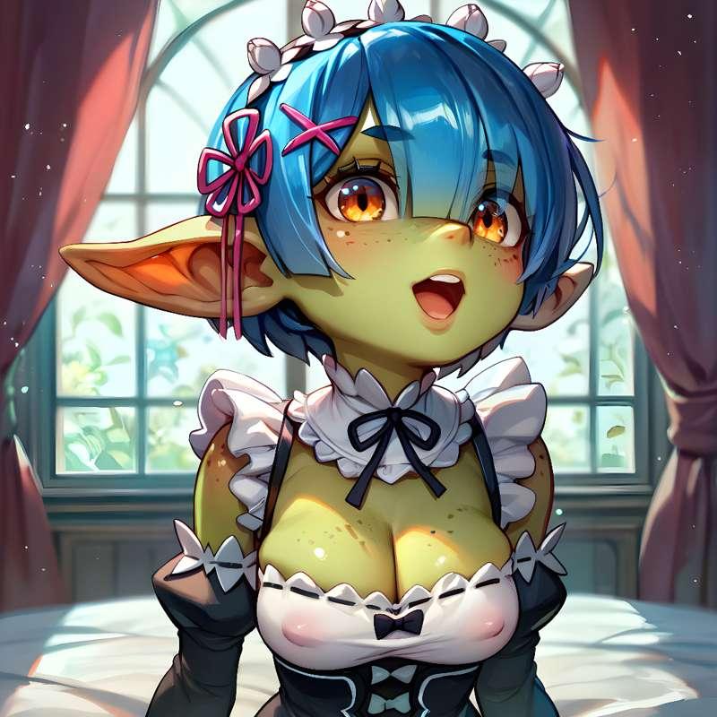 Rem goblin and human SFW