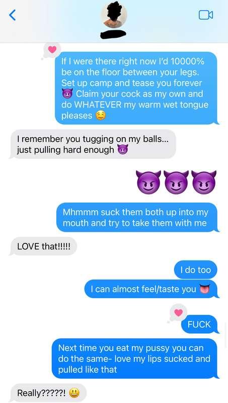 When my mind wanders I text him. 😈