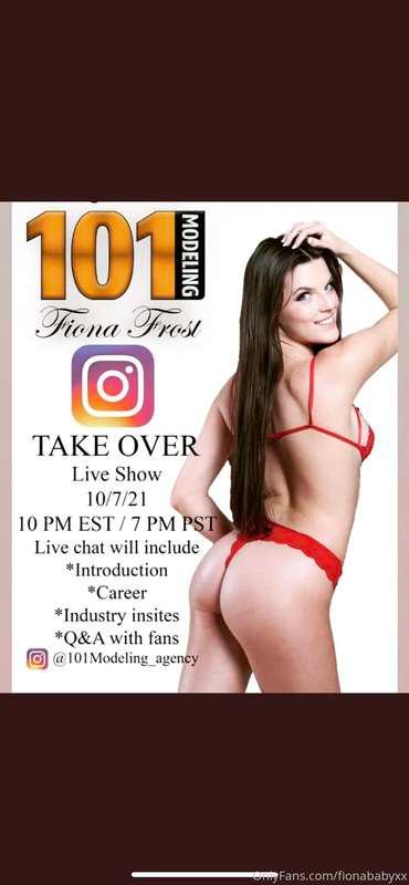 I can’t wait to talk to my fans face to face live on @101mod..