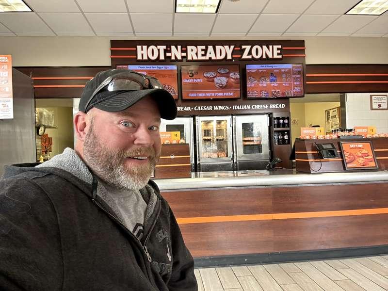 Pizza day off for NASCAR! 