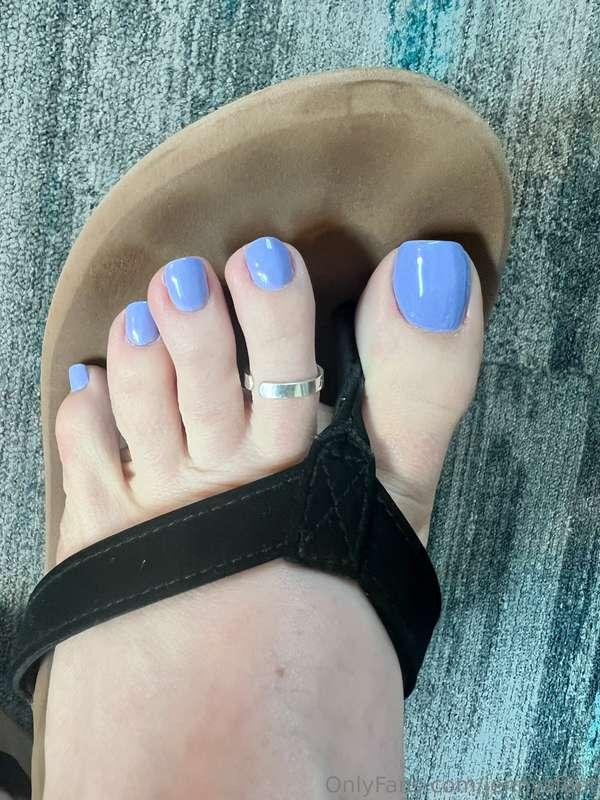New pedi and I already managed to mess it up 🤦🏻‍♀️ I’m going..