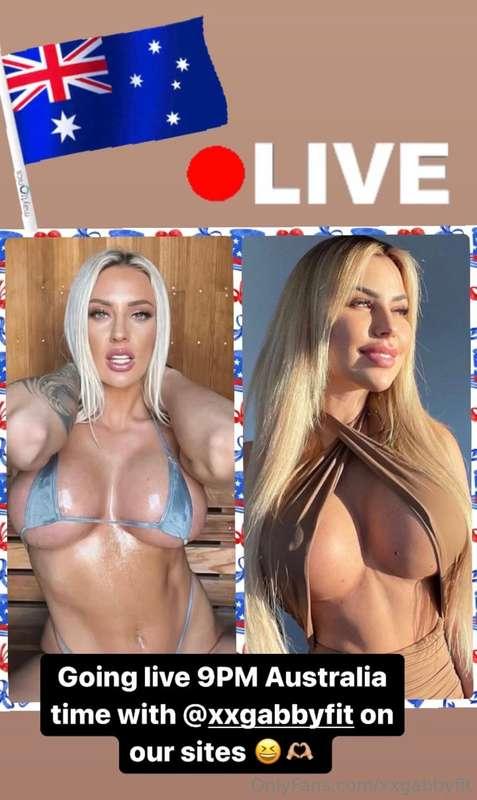LIVE TONIGHT 9PM AUSTRALIA TIME! ON MY FREE PAGE @gabbyfit.f..