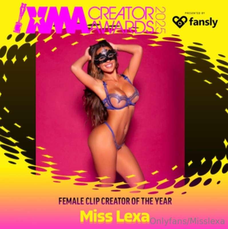 I have been nominated for best female solo clip creator !!! ..