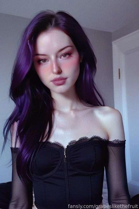 💜😈💁🏻‍♀️🖤 #goth #emo #egirl #ai #aesthetic #findom #goddess #brat #princess #paypigs #cashcows 