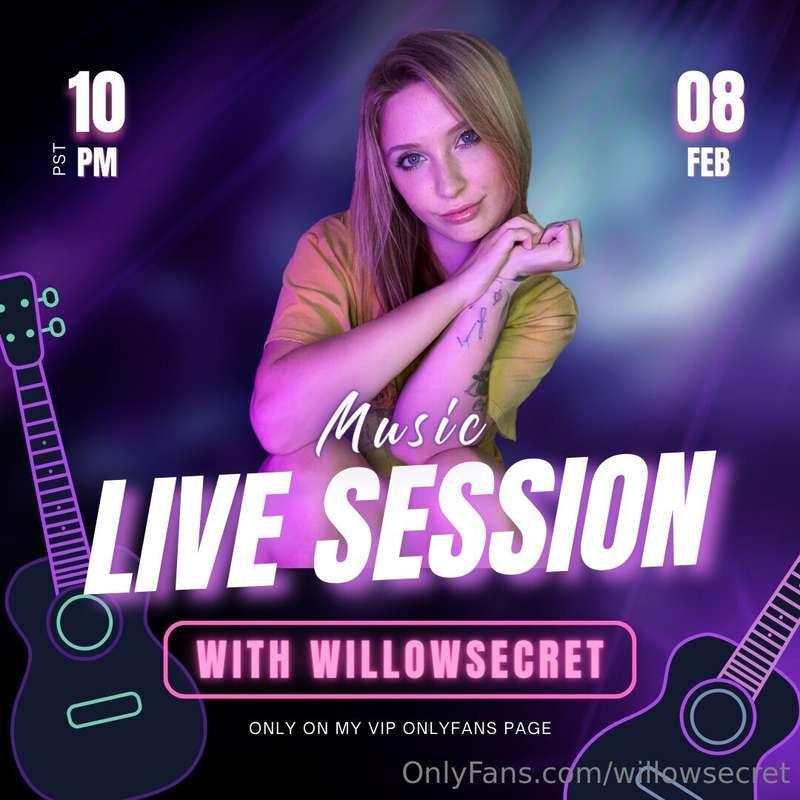 SAVE THE DATE! 📅 I'll be doing a singing live session tomorr..
