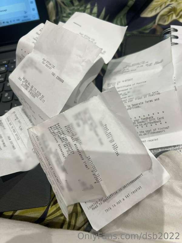 Going through receipts this morning!
For tights/stockings/so..