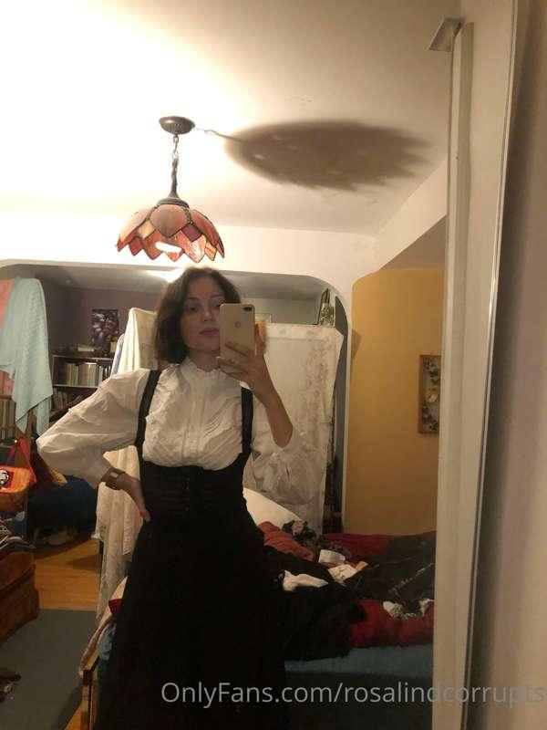 the theme of this thrift haul was “sadistic nanny in gothic ..