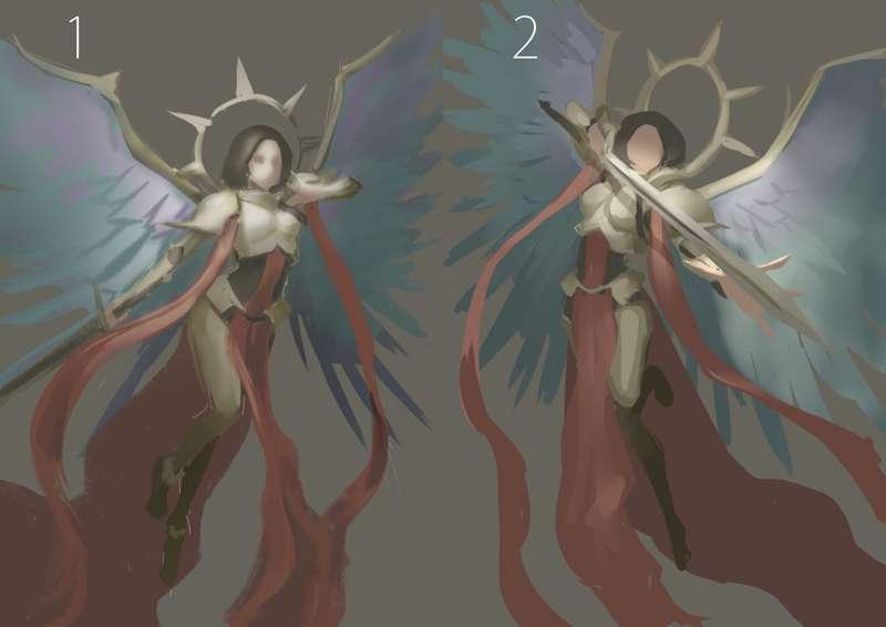 The Living Saint - Character artwork WIP