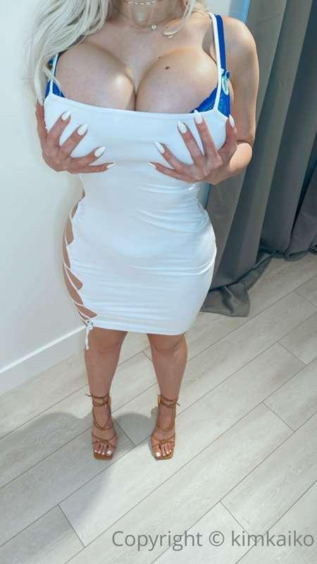 White dress front view