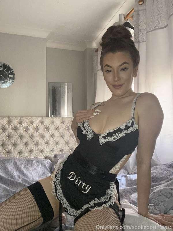This filthy maid needs to clean up all the mess you make x