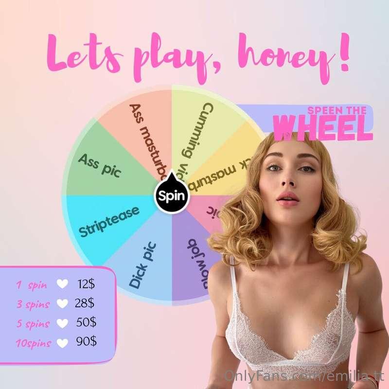 💕Hey there, let's play a game, huh? Test your luck, spin the..
