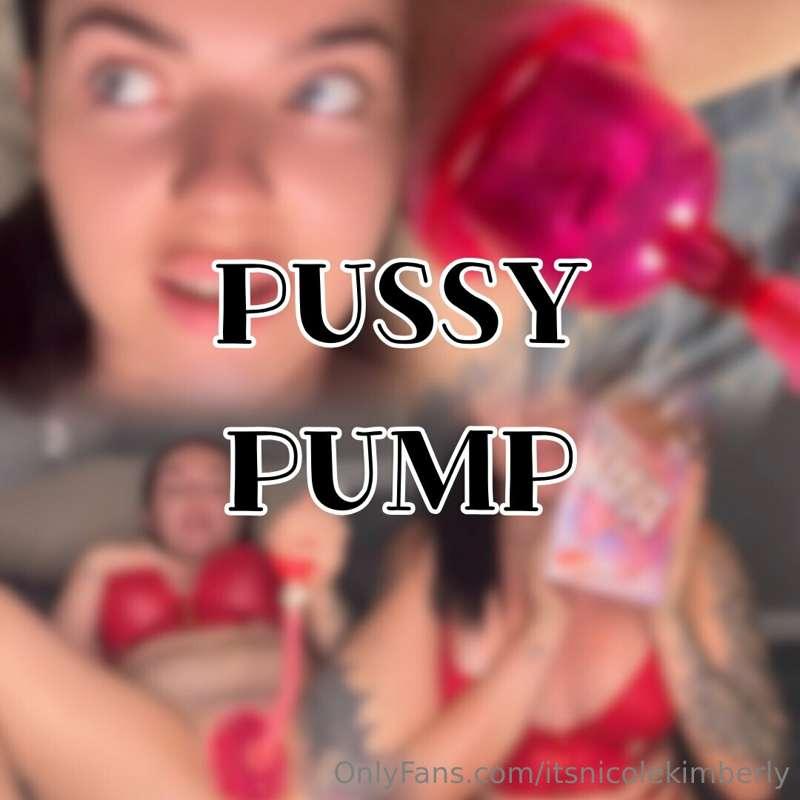 I bought myself a pussy pump, I saw someone use one on a vid..