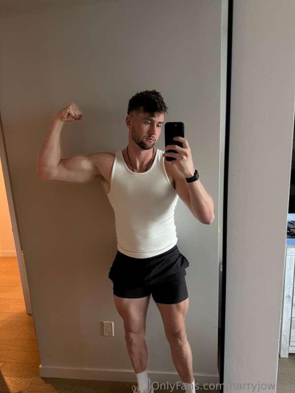 Flexing to get you wet!  Did it work? 😈