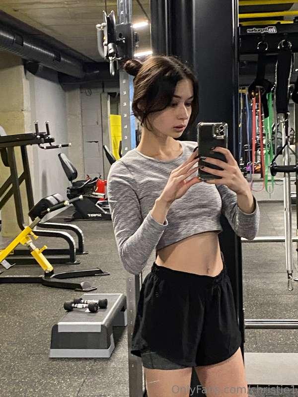 Feeling super pumped after an intense workout session at the..