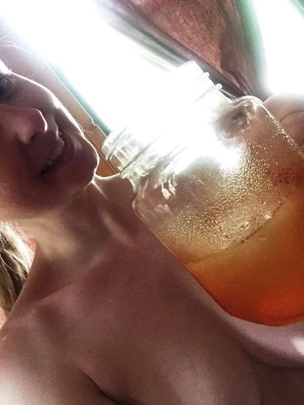 I'm having some Ice cold Green Tea! Heading outside to clean..