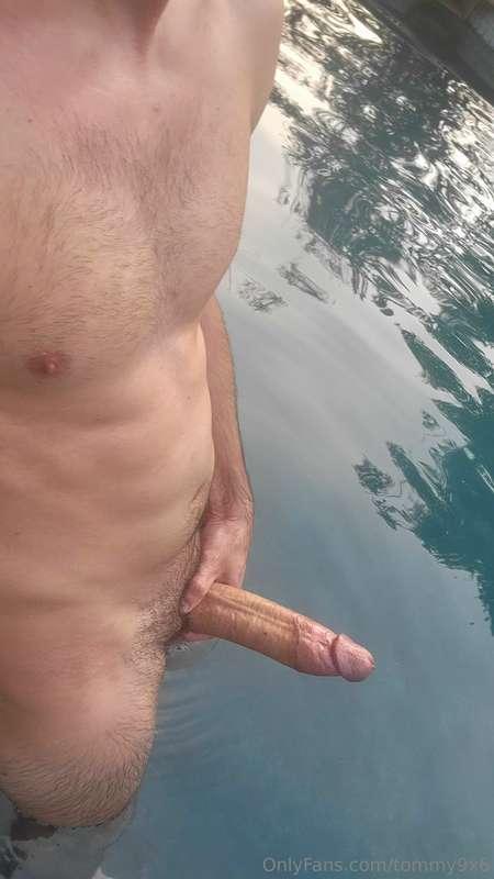 Should I jerk off and cum in the pool?