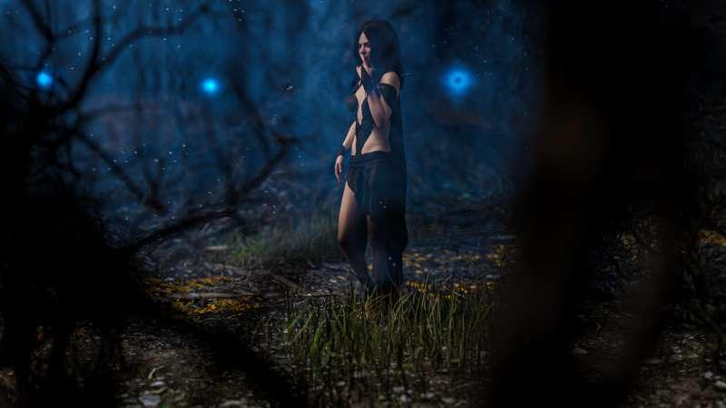 Penny in the forest