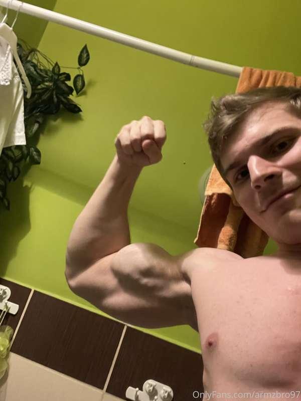 The days while my arms are sore from working out, totally wo..
