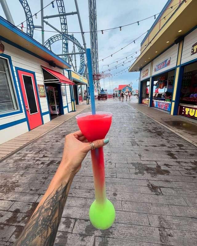 A vibrant, oversized slushy, perfect for a thrilling day at ..