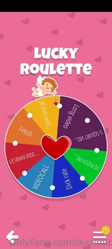 🎊Let's play lucky roulette!!!😯🎉
😋Give a little excitement to..