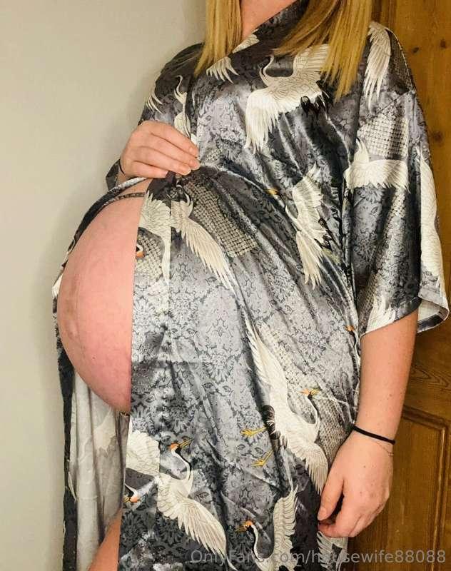 Cannot believe how big I got 😈🤰💦