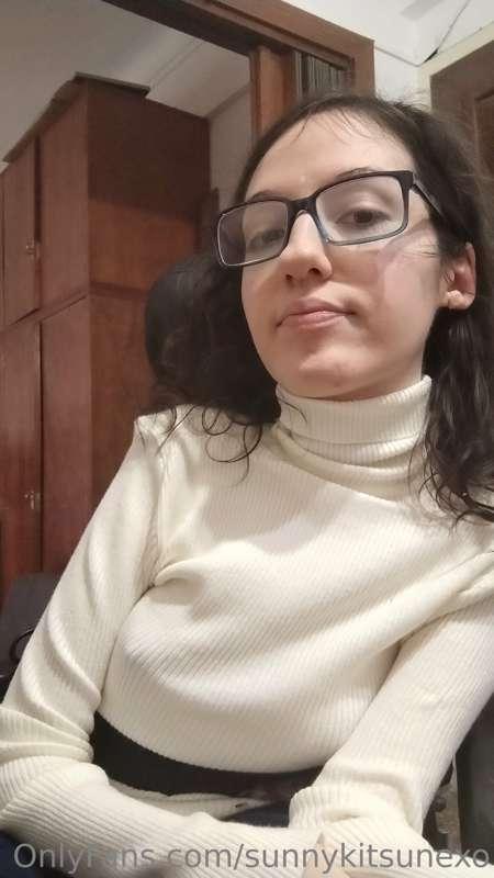 White sweater 🥰