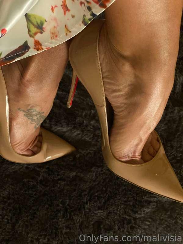 I love it when my Louboutin SoKate sink into the cuddly soft..