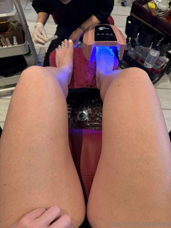 Got my toes done today 😇