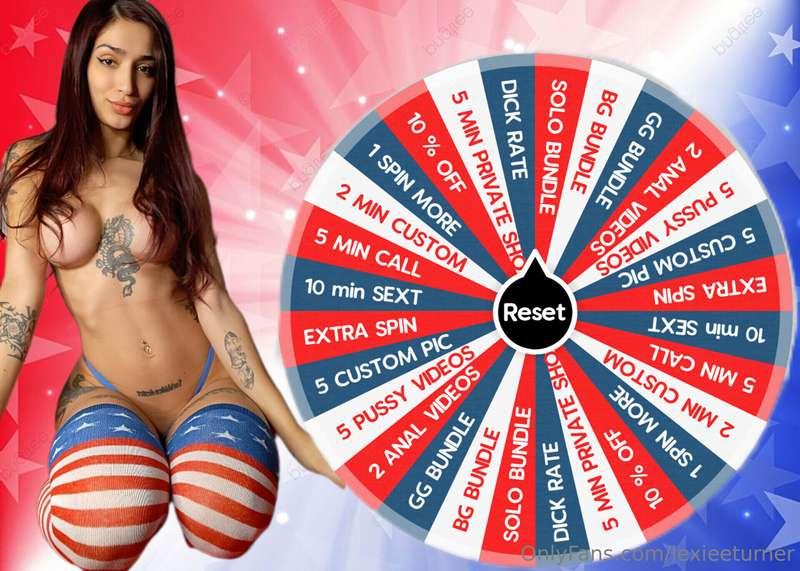 SPIN AND WIN WITH LEXI ❤️Ready to spin under my stars & stri..