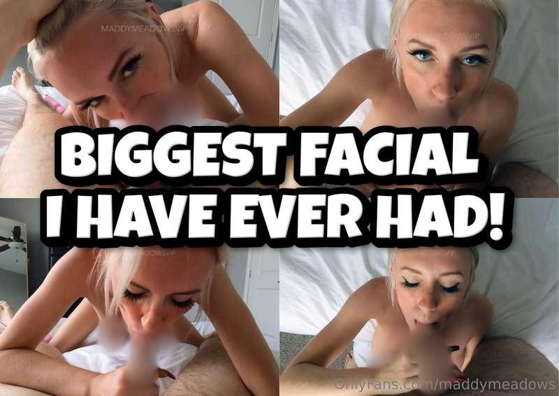 B/G SEXTAPE!!! BIGGEST FACIAL I HAVE EVER HAD!!! 😮‍💨👅 129/18..