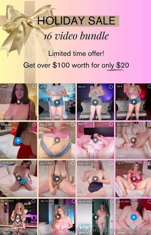 Baby it’s cold outside! 🥶 Cum warm up with 16 of my HOTTEST ..