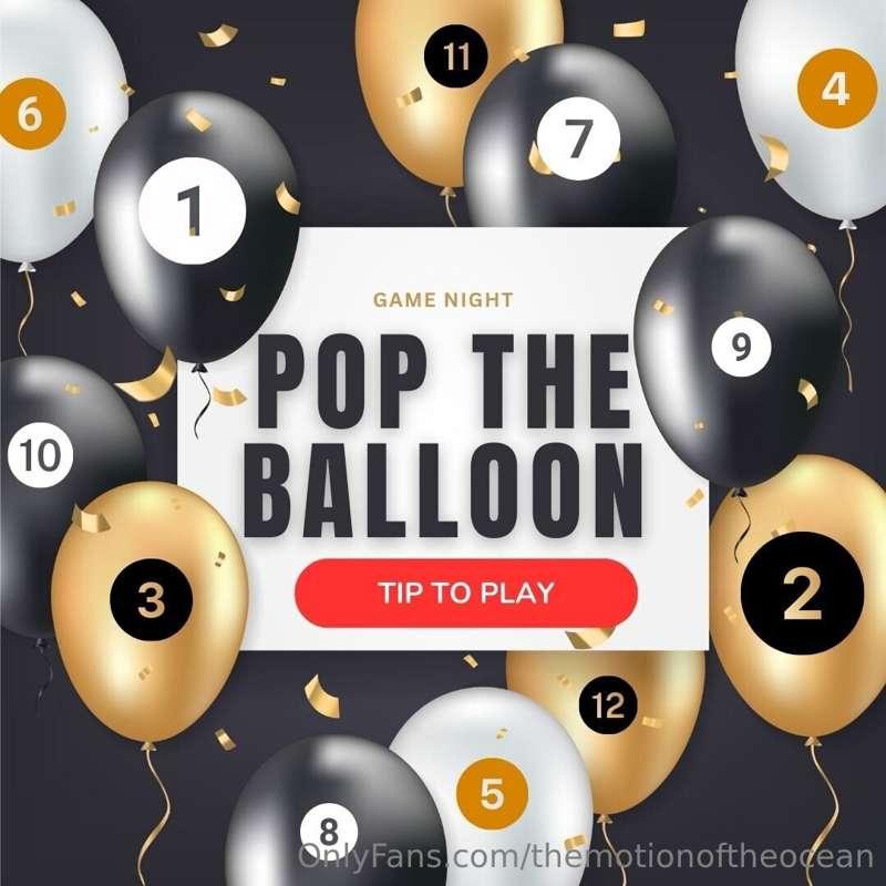 🎈 POP THE BALLOON 🎈12 BALLOONS:💰$9.11 a pop.Behind each ball..