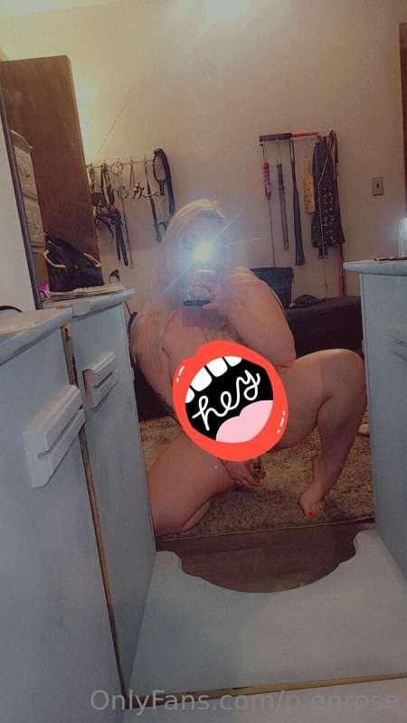 I fucked myself in the mirror, then got in the nice hot bath..