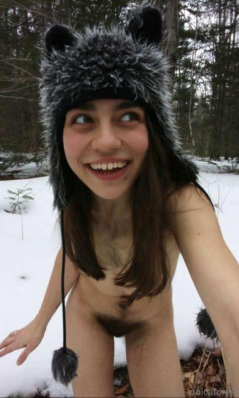 Snowy wolf girl adventures from over a decade ago for Throwb..