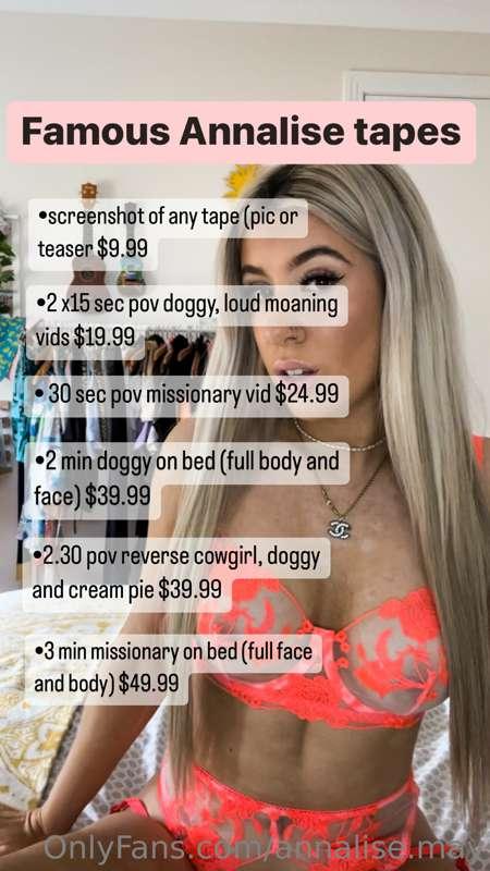 Want anything from my new menu baby, just message me xx