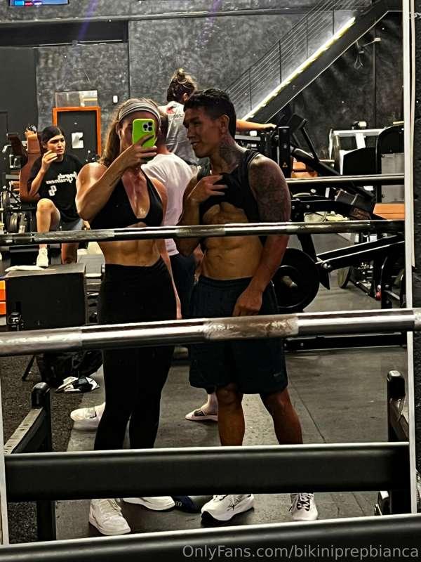 who’s abs are better - me or him?