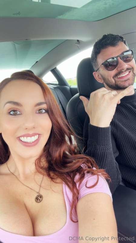 Do you think you could cum on my momma boobs while driving? ..