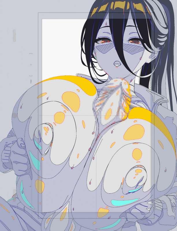 [wip,short,gif] futanari hasumi paizuri