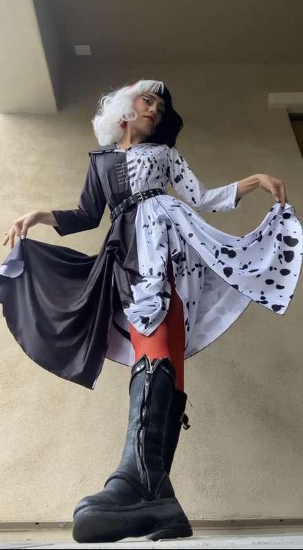 YESTERDAYS COSTUME WAS CRUELLA ❤️🖤🤍🥳