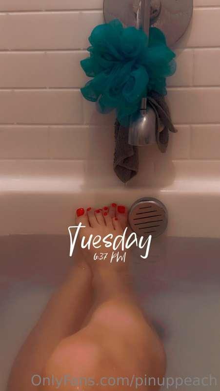 Lounging, enjoy the free feet pic! I’d love to keep these th..