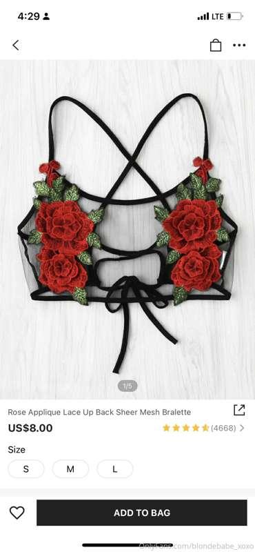 A picture wearing this see-through top 🌹