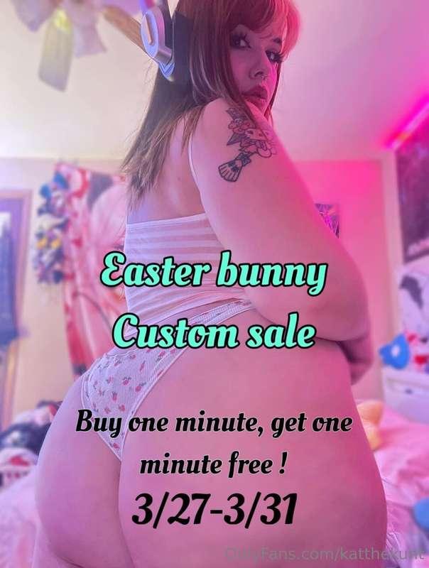 Happy Easter Baby, Take advantage of this sweet deal🥰💋