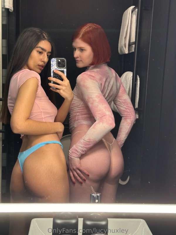 Mirror selfies hit different when there's two of us 👀