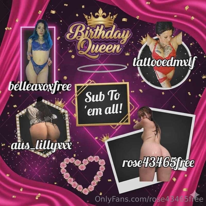 👑CHECK OUT THIS BIRTHDAY QUEEN AND HER FRIENDS👑🎂It’s my birt..