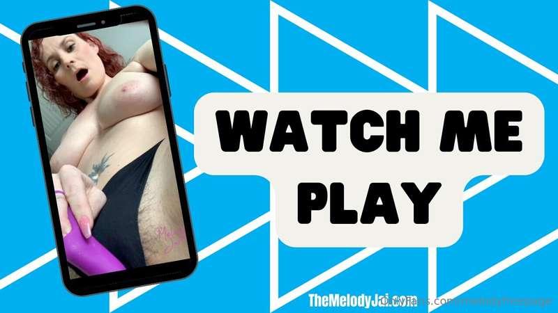 I love it when you watch me play with my pretty pussy... it ..