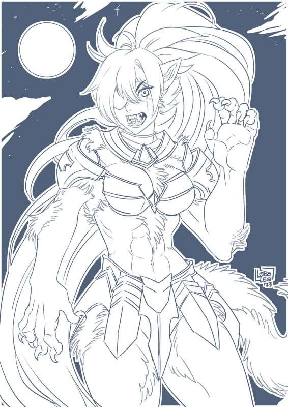 Vtuber Girl (October Drawing Request 2-LINE-ART)